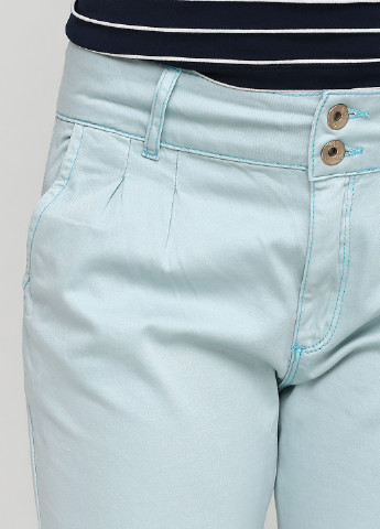 Голубые кэжуал летние зауженные брюки Cipo & Baxx