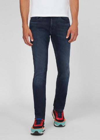 Темно-синие демисезонные скинни джинсы Tommy Jeans