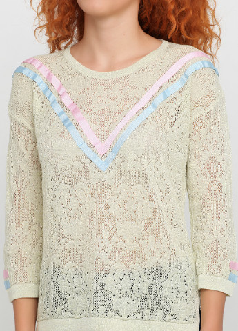 Салатовый демисезонный джемпер пуловер Sassofono
