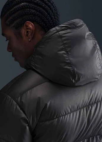 Черная демисезонная куртка hq7790-011 Nike M Windrunner Stmnt Dwn Jkt Black