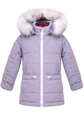 Светло-серая зимняя удлиненная k30 Luxik зимняя куртка