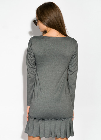 Серое кэжуал платье Time of Style однотонное