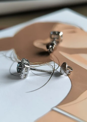 Серьги Silver Flame (354214730)