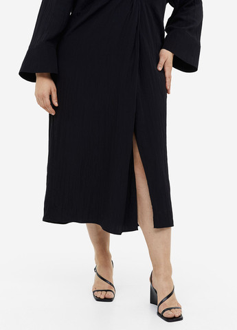 Чорна кежуал сукня H&M однотонна