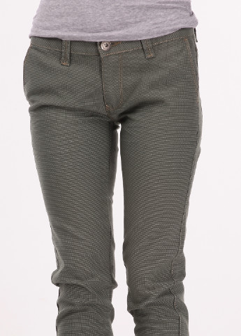 Зеленые кэжуал демисезонные зауженные брюки Adrexx