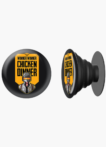 Попсокет (Popsockets) тримач для смартфону Пубг Пабг (Pubg) (8754-1182) Чорний MobiPrint (216748458)