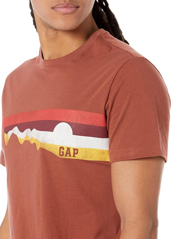Коричневая футболка Gap
