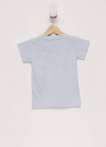 Светло-голубая летняя футболка Maison Labiche