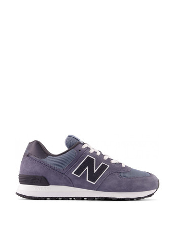 Фиолетовые осенние мужские кроссовки New Balance со шнурками