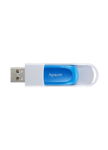 Флеш память USB AH23A 16GB USB 2.0 White (AP16GAH23AW-1) Apacer флеш память usb apacer ah23a 16gb usb 2.0 white (ap16gah23aw-1) (135165452)