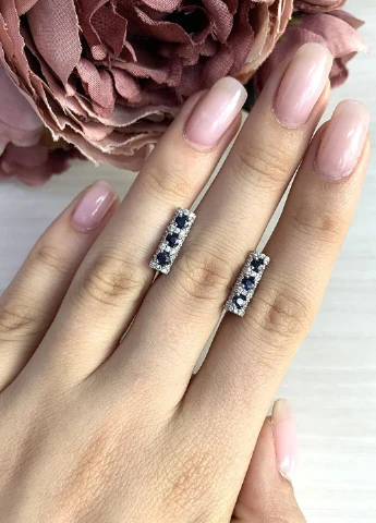Серьги Silver Flame (152533088)