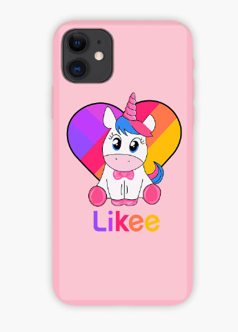 Чехол силиконовый Apple Iphone 8 plus Лайк Единорог (Likee Unicorn) (6154-1594) MobiPrint (219536987)