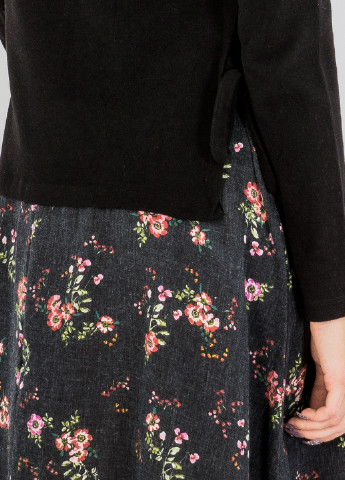 Черное кэжуал платье Bebe Plus с цветочным принтом