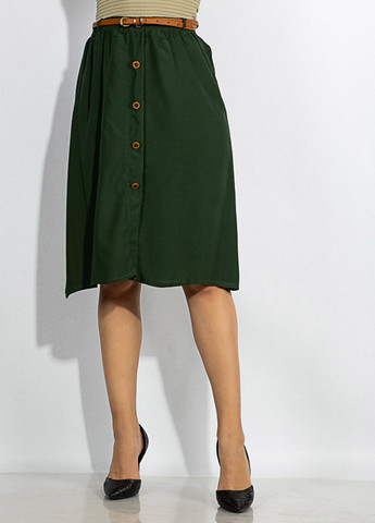 Зеленая кэжуал однотонная юбка Time of Style колокол