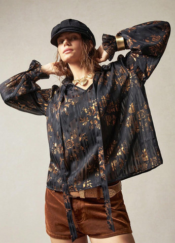 Чёрная блуза SHEIN