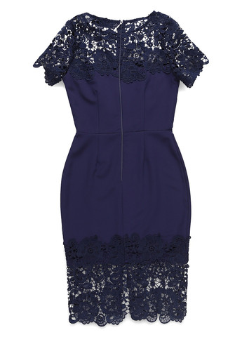 Темно-синее кэжуал платье футляр Paper Dolls однотонное