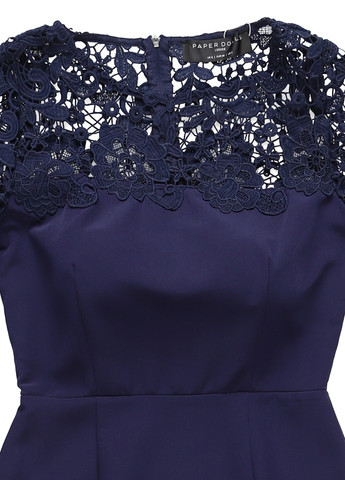 Темно-синее кэжуал платье футляр Paper Dolls однотонное