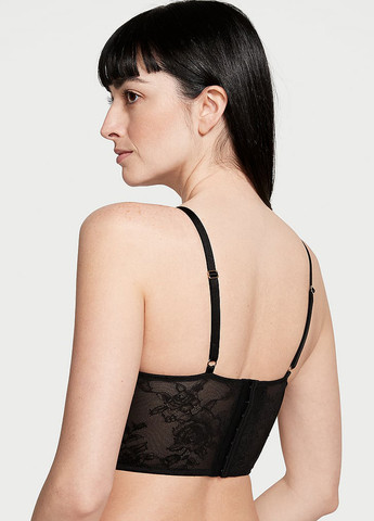 Чорний демісезонний комплект (бюстгалтер, труси) Victoria's Secret