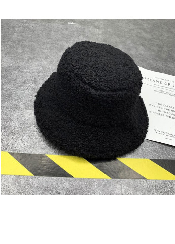 Жіноча хутрова зимова шапка панама тепла плюшева пухнаста Тедді баранчик каракуль Сірий NoName Панама (250515522)