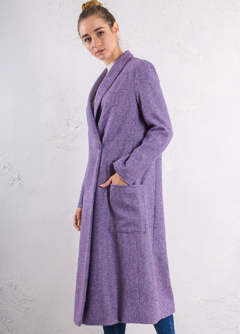 Фиолетовое демисезонное Пальто однобортное Tensione IN