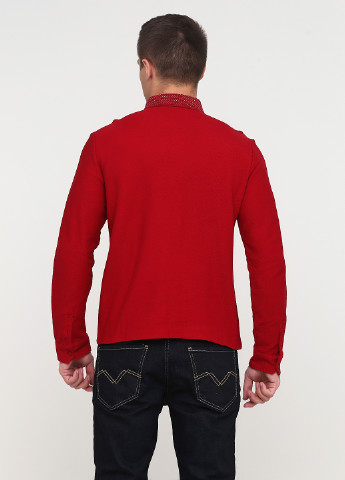 Красная футболка-поло для мужчин Madoc Jeans однотонная