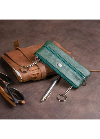 Женский кожаный кошелек-ключница 15,5х7х0,5 см st leather (229460165)