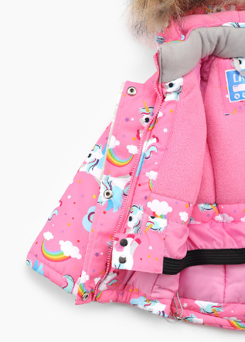 Розовая зимняя куртка Snowgenius