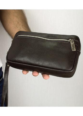 Клатч чоловічий шкіряний (барсетка) B11 коричневий Tom Stone (211195913)