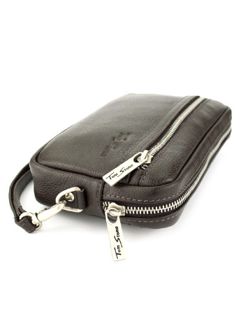 Клатч чоловічий шкіряний (барсетка) B11 коричневий Tom Stone (211195913)