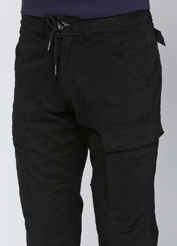 Черные кэжуал демисезонные прямые брюки Jlab+Remix