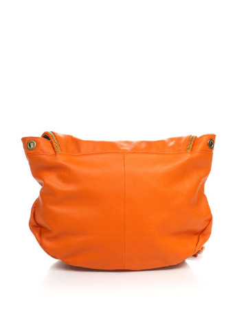 Сумка Italian Bags кросс боди однотонная оранжевая кэжуал