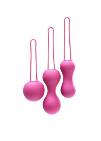 Набор вагинальных шариков - Ami Fuchsia, диаметр 3,8-3,3-2,7см, вес 54-71-100гр Je Joue (252038391)