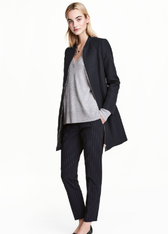 Темно-синее демисезонное Пальто H&M