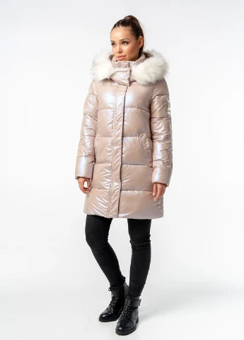 Бежева зимня куртка White Fox