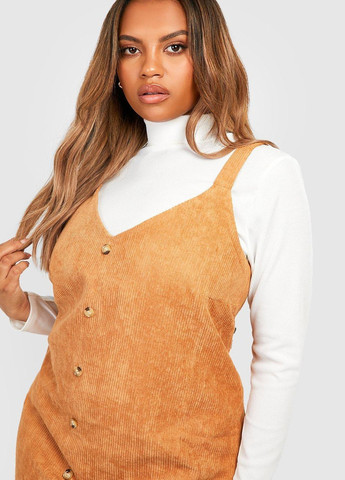 Демисезонный женский сарафан Boohoo однотонный