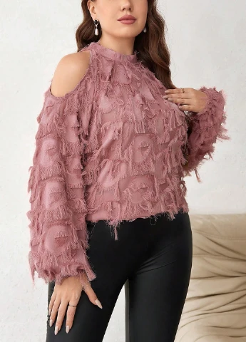 Пудровая блуза SHEIN