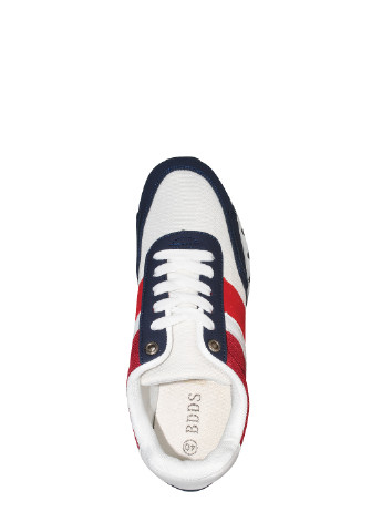 Білі Осінні кросівки l390 white-red-blue BDDS