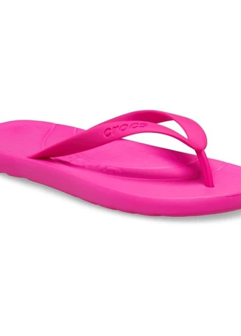 Розовые пляжные, кэжуал вьетнамки Crocs с тиснением, с логотипом