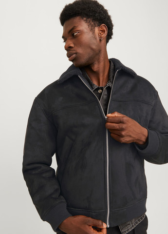 Чорна демісезонна куртка Jack & Jones