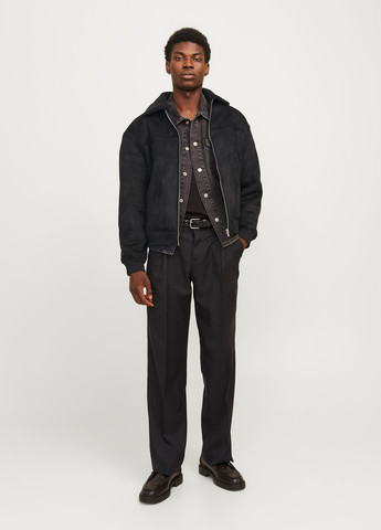 Чорна демісезонна куртка Jack & Jones