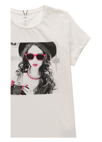 Белая летняя футболка Name it