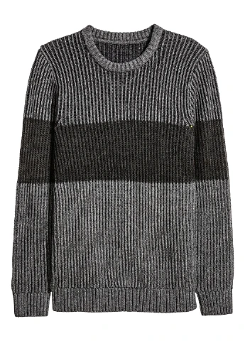 Темно-сірий зимовий светр H&M
