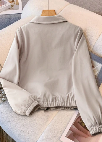 Серая демисезонная куртка SHEIN