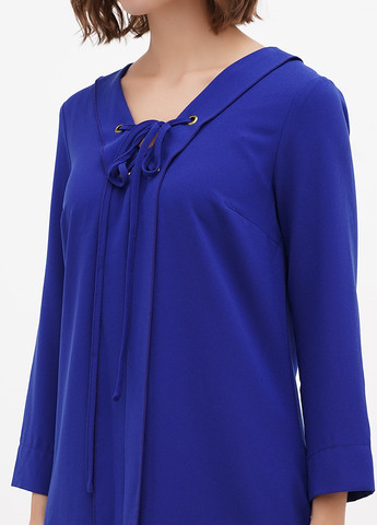 Синя кежуал сукня Sassofono однотонна