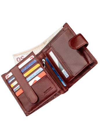 Чоловічий шкіряний гаманець 11х12 см BOSTON (252127198)