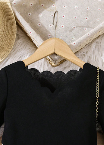 Чорно-біла сукня SHEIN (331738896)