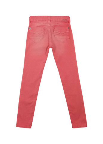 Красные демисезонные со средней талией джинсы Pepe Jeans