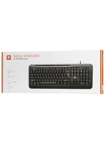 Клавіатура км1040 USB Black (-km1040ub) 2E (250604294)