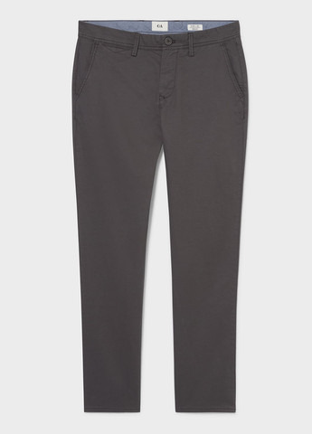 Серые кэжуал демисезонные чиносы брюки C&A