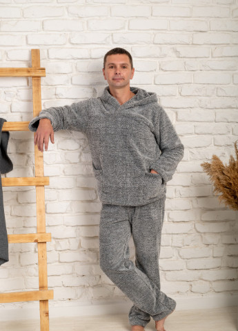 Чоловіча махрова піжама з каптуром та кишенями V.O.G. (254858161)